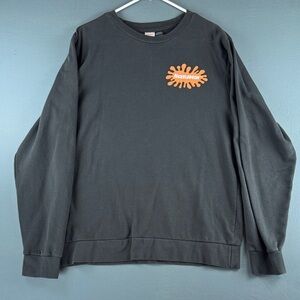 Nickelodeon Black Sweatshirt with Orange Splat Chest Logo